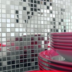 mosaico inoxidável cozinha e banheiro Fusion