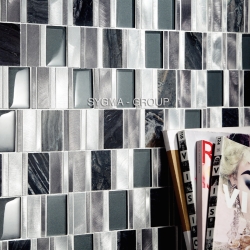 mosaico para banheiro e box de vidro e alumínio ma-cet-gri