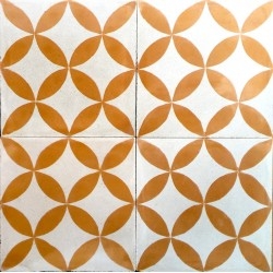 mosaico hidráulico para suelo y pared sampa-orange