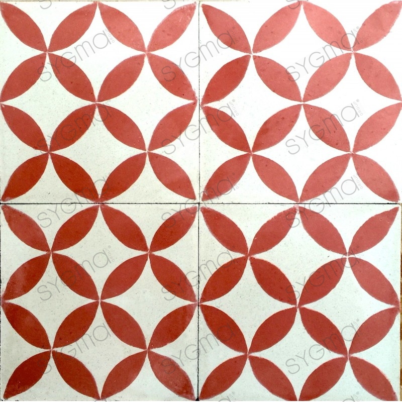 mosaico hidráulico para suelo y pared sampa-rouge