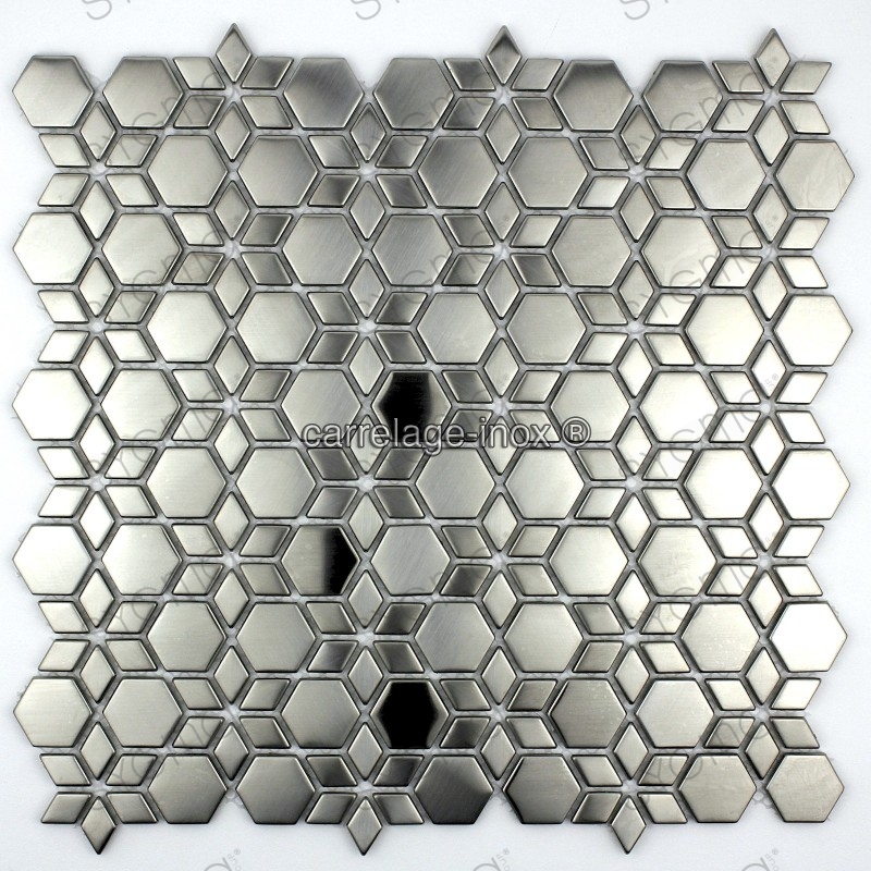 Edelstahl Mosaik für Küchenwand mi-bri150