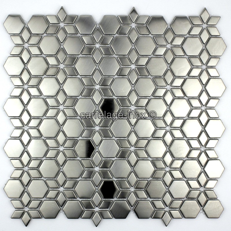 mosaique inox pour mur credence cuisine mi-sta