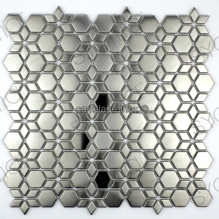 Edelstahl Mosaik für Küchenwand mi-bri150