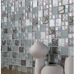 glass mosaic for kitchen wall and bathroom wall Lugano