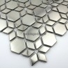 mosaico in acciaio inox per la parete della cucina mi-bri150