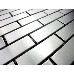 campione mosaico di acciaio per doccia brick 48