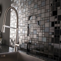 azulejo mosaico acero inoxidable cocina y baño mi-reg48