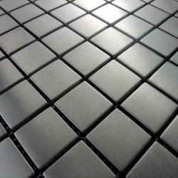 sample of stainless steel mosaic floor shower splashback regular 20