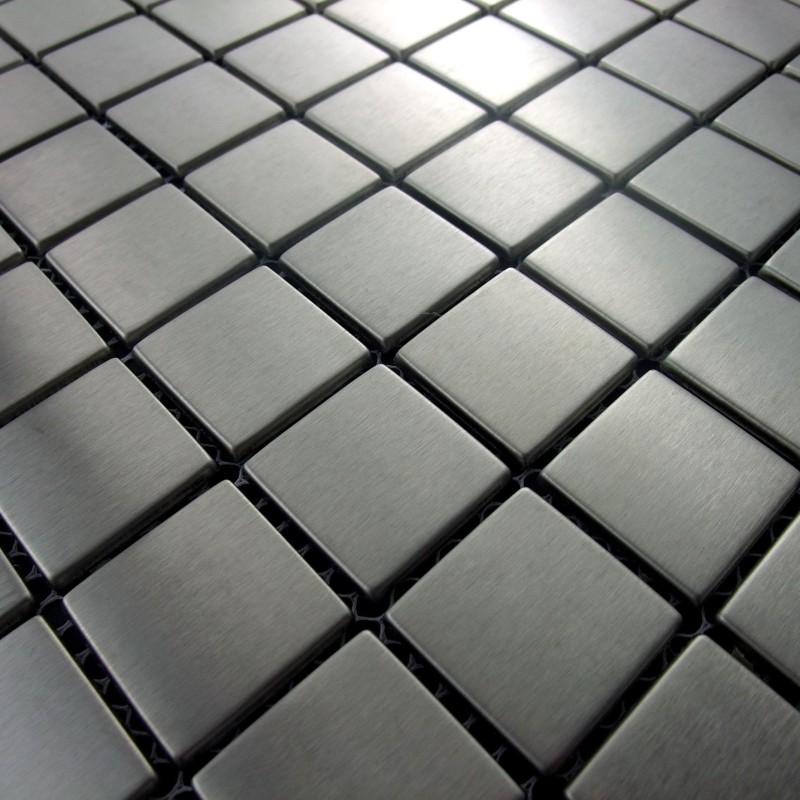 muestra mosaico acero para suelo de ducha modelo regular 30