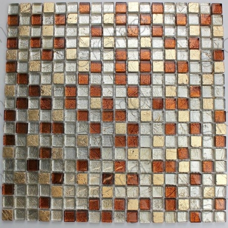 mosaico de vidro e pedra para o banheiro Otika
