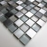 mosaico per bagno e doccia in vetro e alluminio HEHO