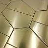 azulejo de aço inoxidável dourado parede e piso cedar-gold