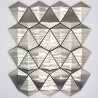 tiling and metal mosaic for wall in-arrow