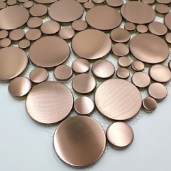 Steel tiles floor copper for ground and wall Focus Cuivre