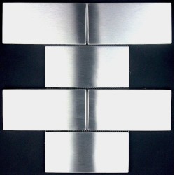 Milos stainless steel kitchen backsplash tiles modern metal mosaic