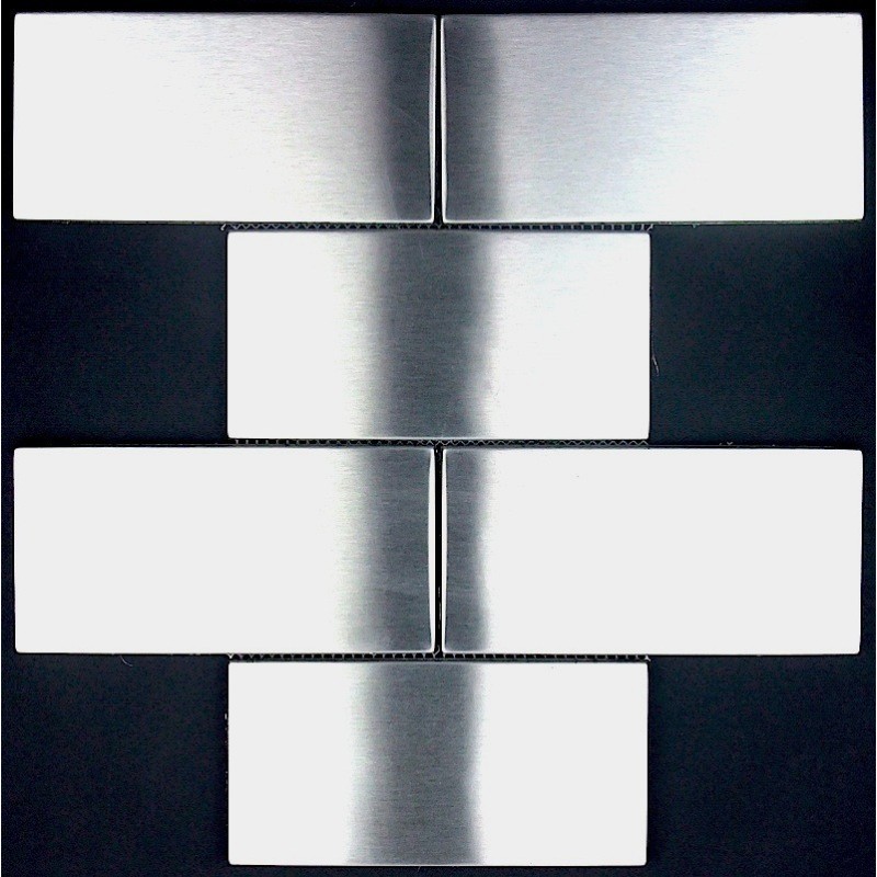 Milos stainless steel kitchen backsplash tiles modern metal mosaic