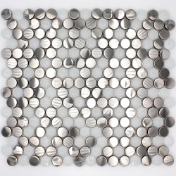 tessere di mosaico in acciaio inox Pavimento e parete doccia e bagno mi-mul-rou