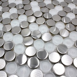 tessere di mosaico in acciaio inox Pavimento e parete doccia e bagno mi-mul-rou