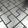 mosaico telhas inoxidável cozinha e banheiro mi-reg30