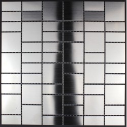 Edelstahl mosaik fliesen metal Küche und Bad mi-reg30