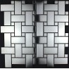 piastrelle mosaico in inox cucina e bagno mi-son