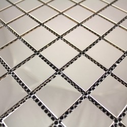 Edelstahl mosaik fliesen metal Küche und Bad mi-reg30