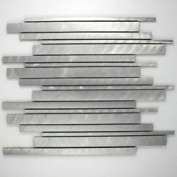 mosaico alluminio spazzolato metallo cucina ma-pha