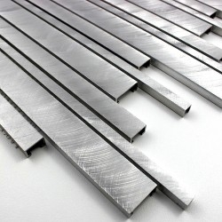 mosaico alluminio spazzolato metallo cucina ma-pha