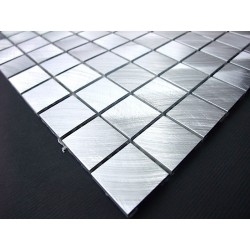 mosaico alluminio spazzolato metallo cucina ma-alu20