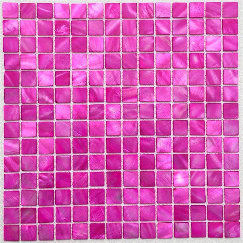 mosaico e azulejo em nácar para banheiro e chuveiro Nacarat Rose