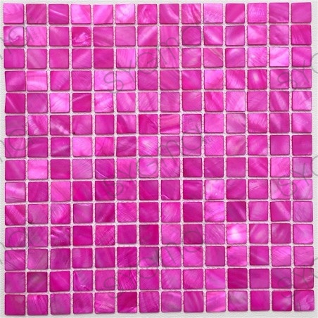 mosaico e azulejo em nácar para banheiro e chuveiro Nacarat Rose