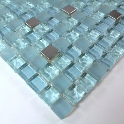 muestra de mosaico de vidrio Baño y ducha mv-harris-bleu
