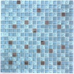campione mosaico di vetro bagno e doccia mv-harris-bleu