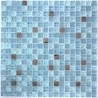 amostra mosaico de vidro banheiro e chuveiro em mosaico mv-harris-bleu