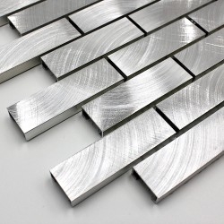 amostra de azulejos e mosaicos em alumínio metal alu-brique64