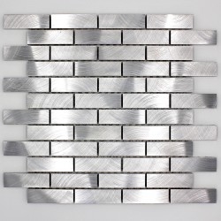 muestra de mosaico y azulejos en aluminio metal alu-brique64