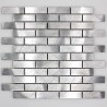 echantillon de carrelage et mosaique en metal aluminium alu-brique64