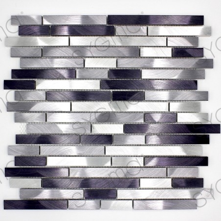 splashback of kitchen tiling aluminium ma-ble-gri