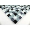 campione mosaico di vetro bagno e doccia opus-noir