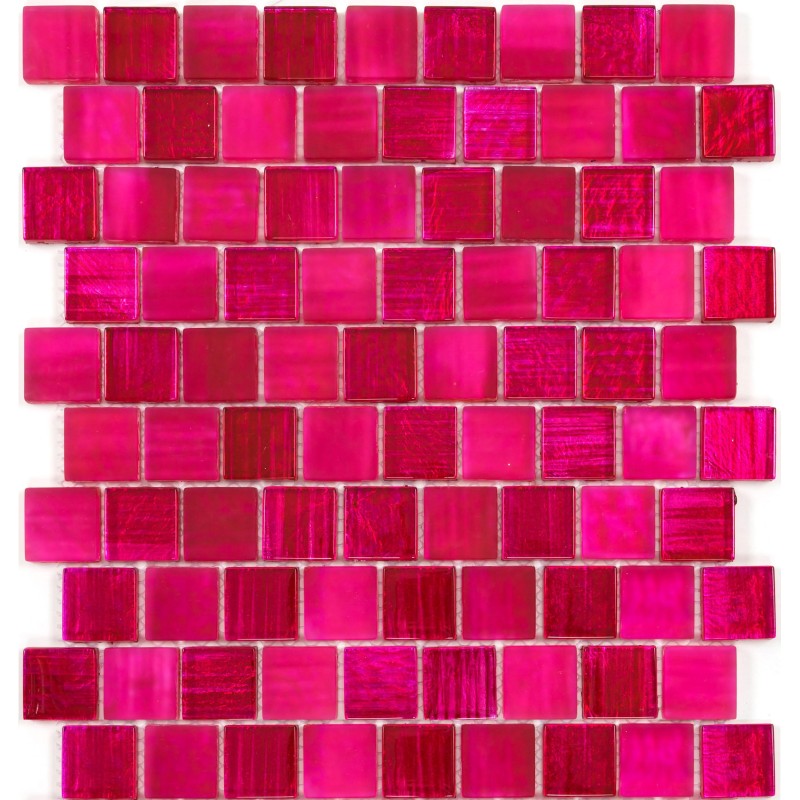 Glasfliese Mosaikwand und Boden mv-drio-rose