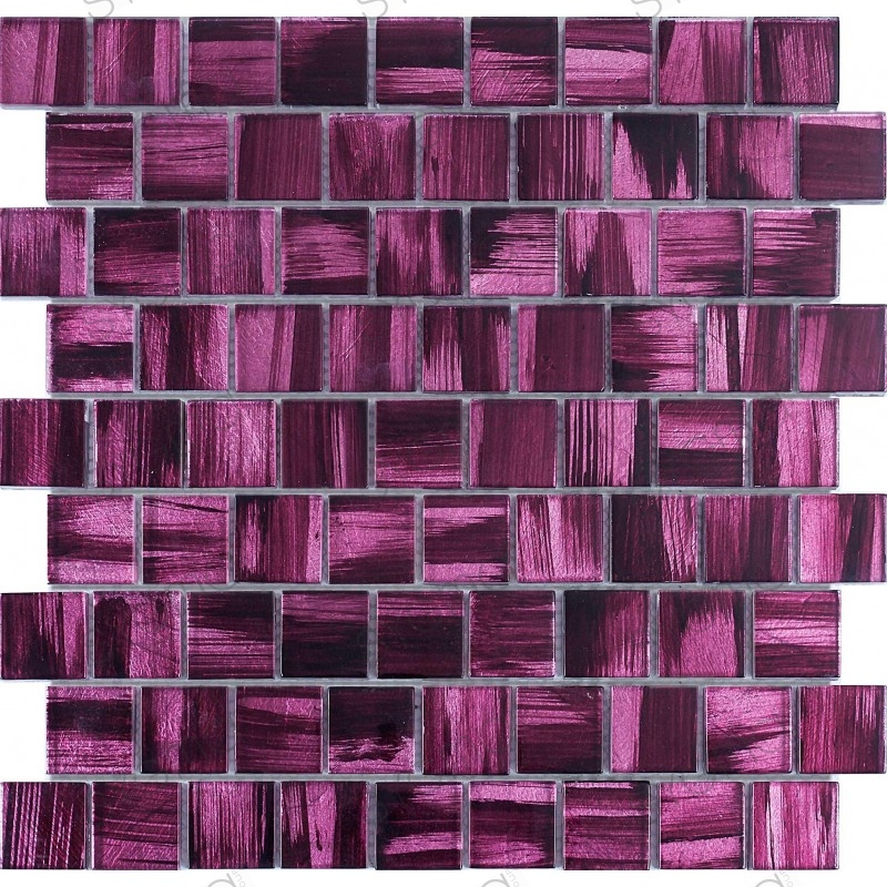 Glasfliesen Mosaik Badezimmer und Küche mv-drio-violet
