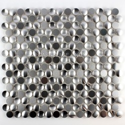 ronde metalen tegel voor muur model in-trigo