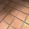 Baldosa de acero color cobre para pared de modelo PARKER CUIVRE