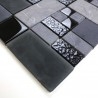 Piastrella per bagno e cucina in mosaico nero mvp-shadow