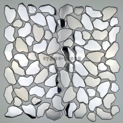 mosaicos de acero inoxidable De suelos y paredes de ducha y baño mi-gal