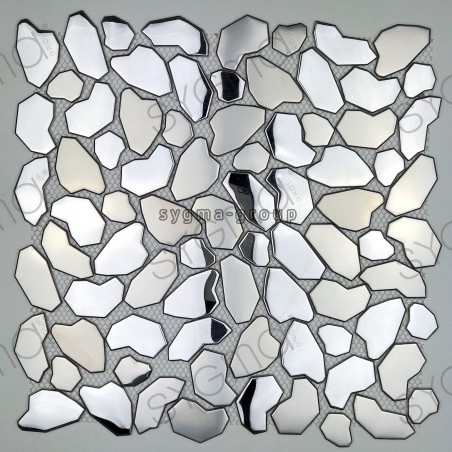 mosaicos de acero inoxidable De suelos y paredes de ducha y baño mi-gal