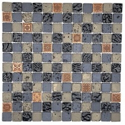 mosaic bathroom and shower mvp-met-noir