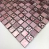 mosaic glass tile and stone Alliage Rose