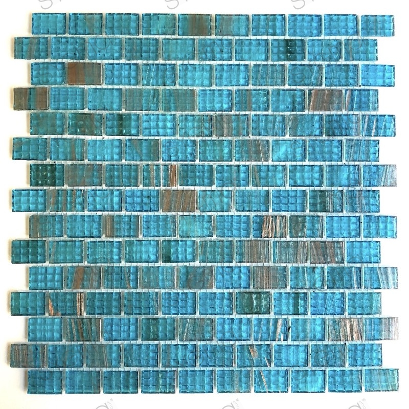 bathroom tile blue mosaic for wall and floor pdv-kameko
