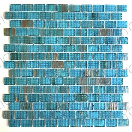 telha do banheiro mosaico azul para a parede e piso pdv-kameko